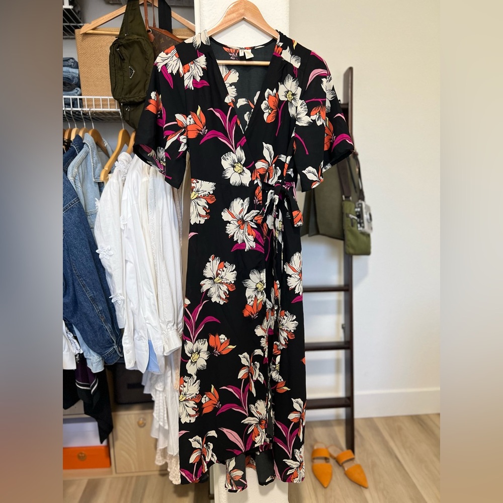 JAPNA Wrap Floral Dress